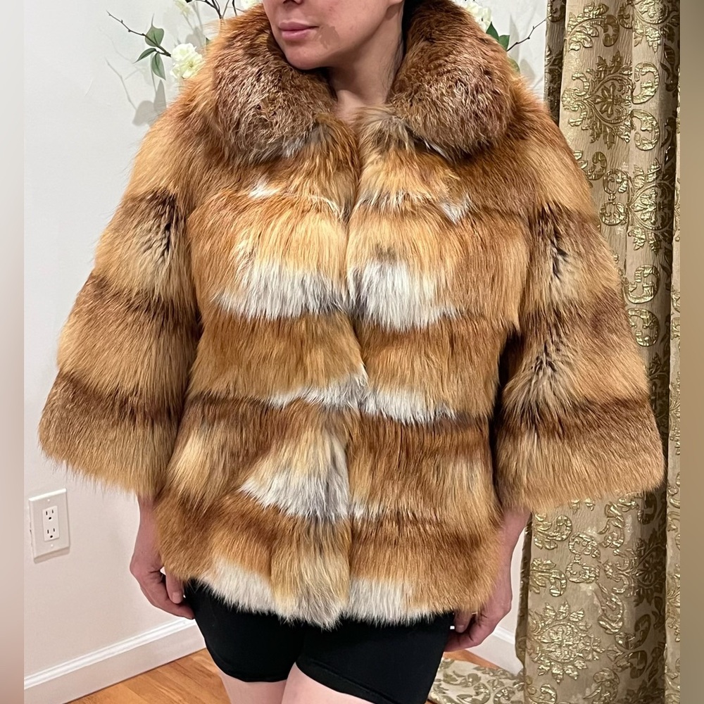 Luxurious red fox fur coat: Dominik the  fur